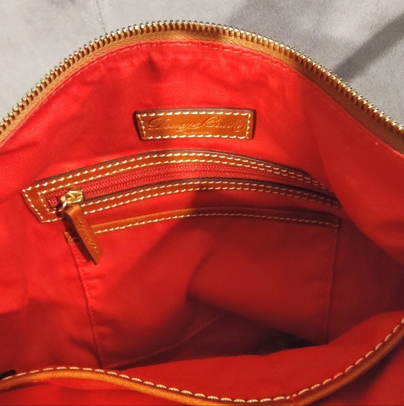 DOONEY & BOURKE PAIGE SAC PEBBLED LEATHER TASSLED HOBO BAG IN ELEPHANT BNWOT - Picture 15 of 16